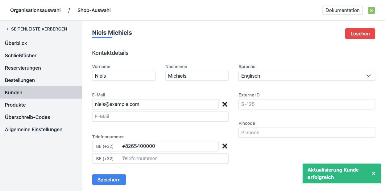 Erfolgreich angepasst