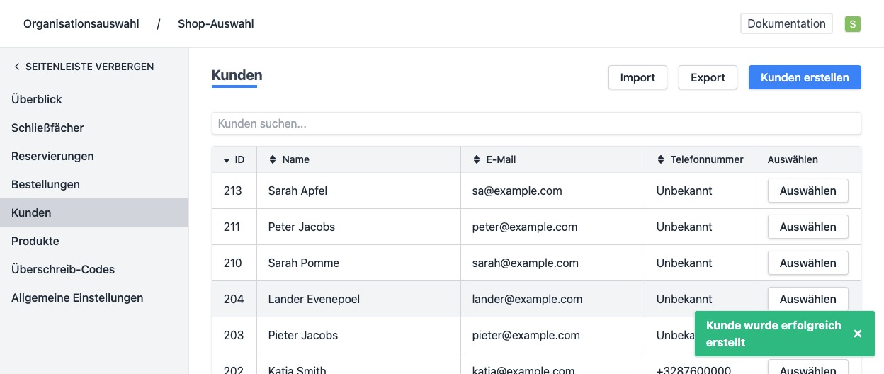 erfolgreich erstellt