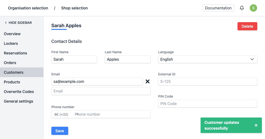 changed successfully