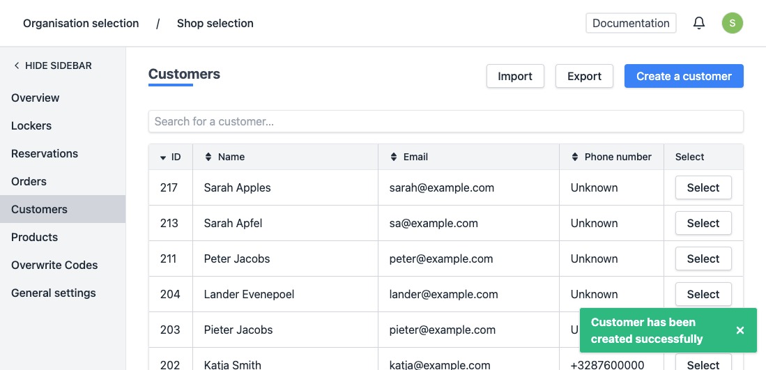 created successfully