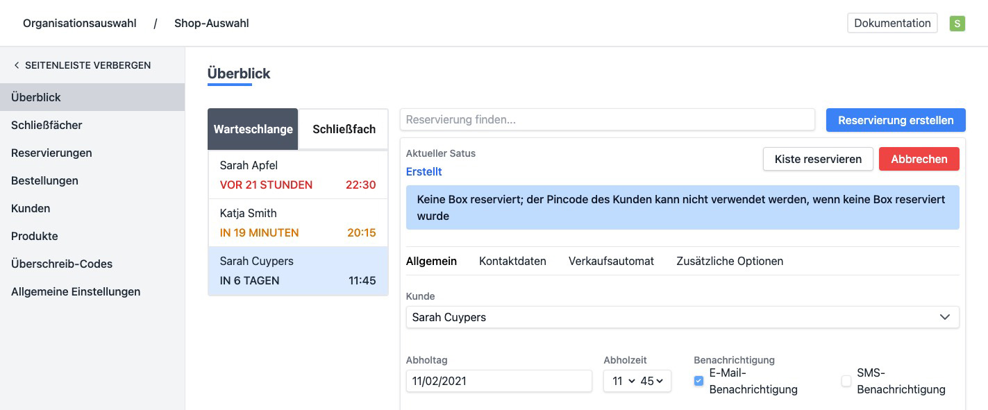 In der Warteschlange